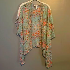 Floral Print Kimono